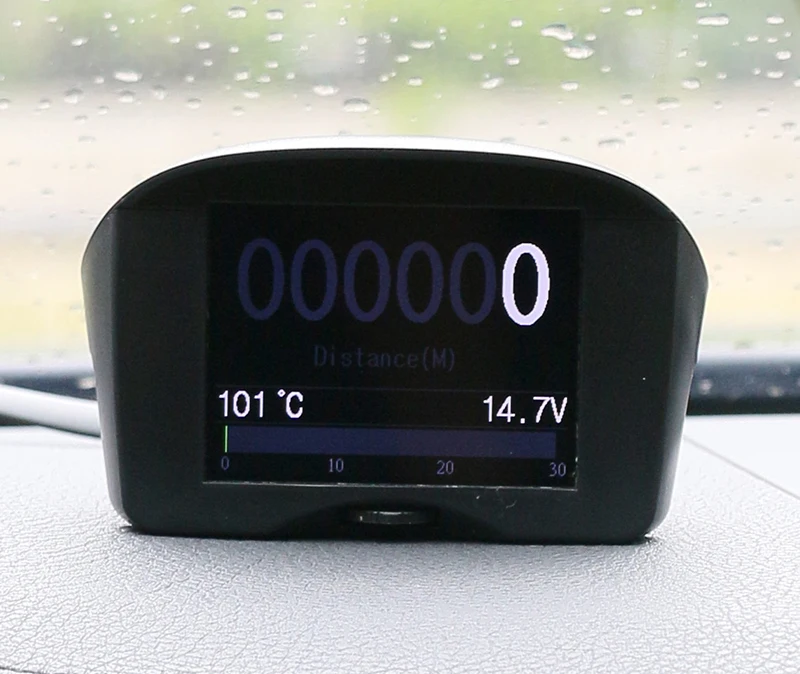 AUTOOL 2,4 ''многофункциональный автомобильный OBD Умный Цифровой Измеритель и сигнализация код неисправности датчик температуры воды Напряжение измеритель скорости дисплей