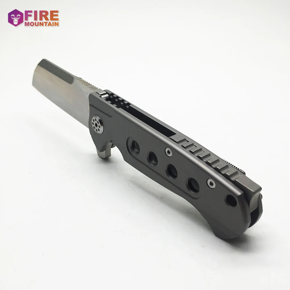 Survival Hunting Folding Custom Knife D2 Blade Titanium Handle Tactical Camping Combat EDC Key Chain Knives Pocket Multi Tools |