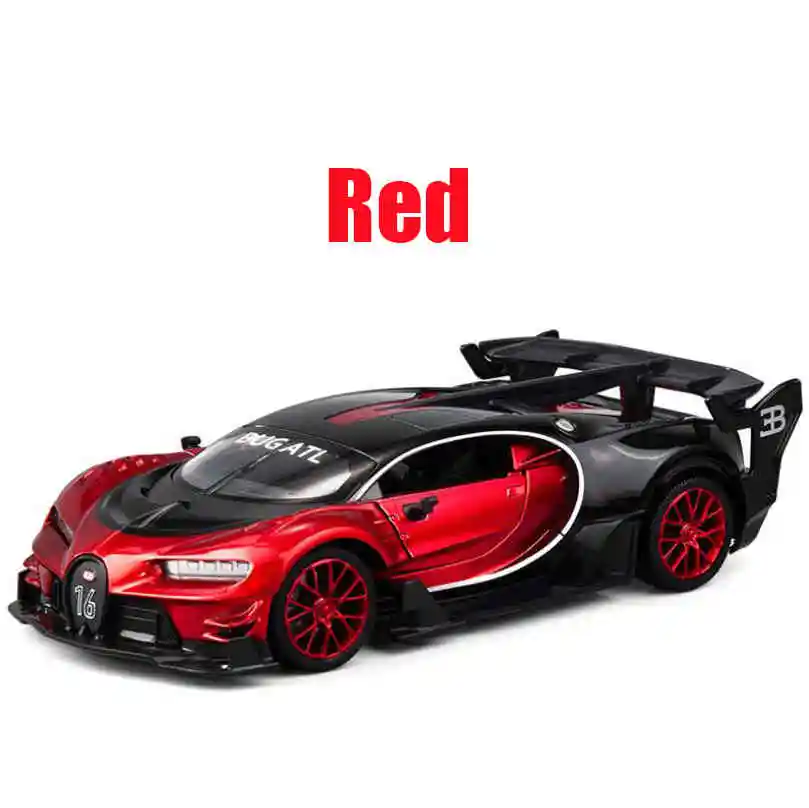red no box 1/24 Diecasts& игрушечные транспортные средства Bugatti GT Континентальная модель автомобиля коллекция автомобилей игрушки для мальчика Детский подарок brinquedos - Цвет: red no box