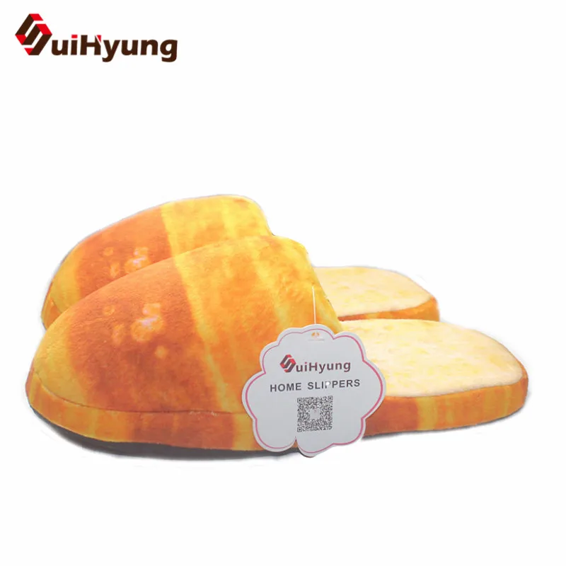 Suihyung/новые зимние теплые домашние тапочки для женщин и мужчин; домашняя обувь с мягкой подошвой; забавные плюшевые тапочки; тапочки для спальни