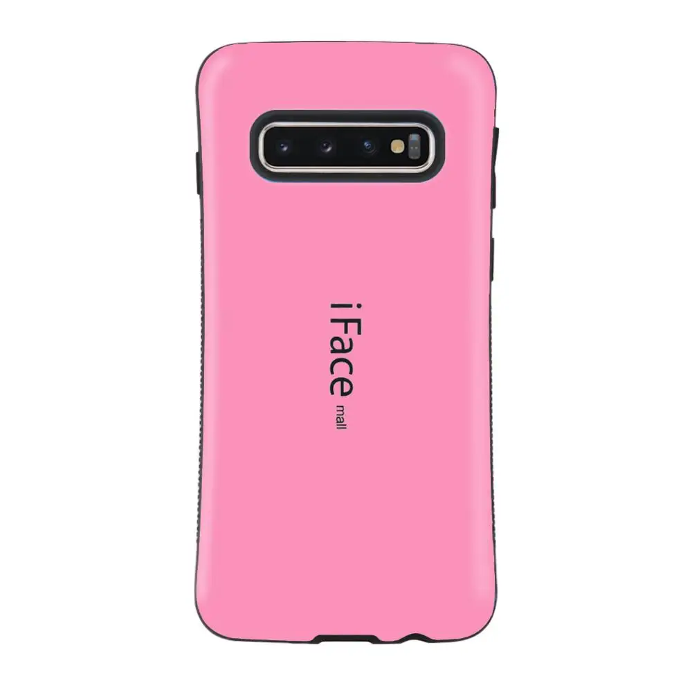 Розовый IFace Mall для samsung Galaxy S10 S10 Plus, чехол, противоударный, броня, роскошный чехол, TPU, жесткий, PC, гибридный, задняя крышка, чехол для телефона - Цвет: Розовый