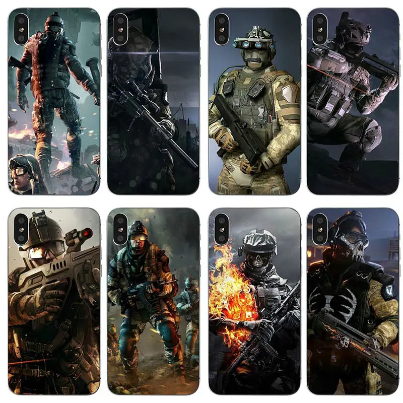 Warface Мягкий силиконовый прозрачный мобильный телефон с низким содержанием жира
