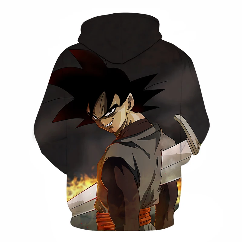 2018 новые Harajuku мужские/женские 3D толстовки Dragon Ball Z Goku аниме верхняя одежда