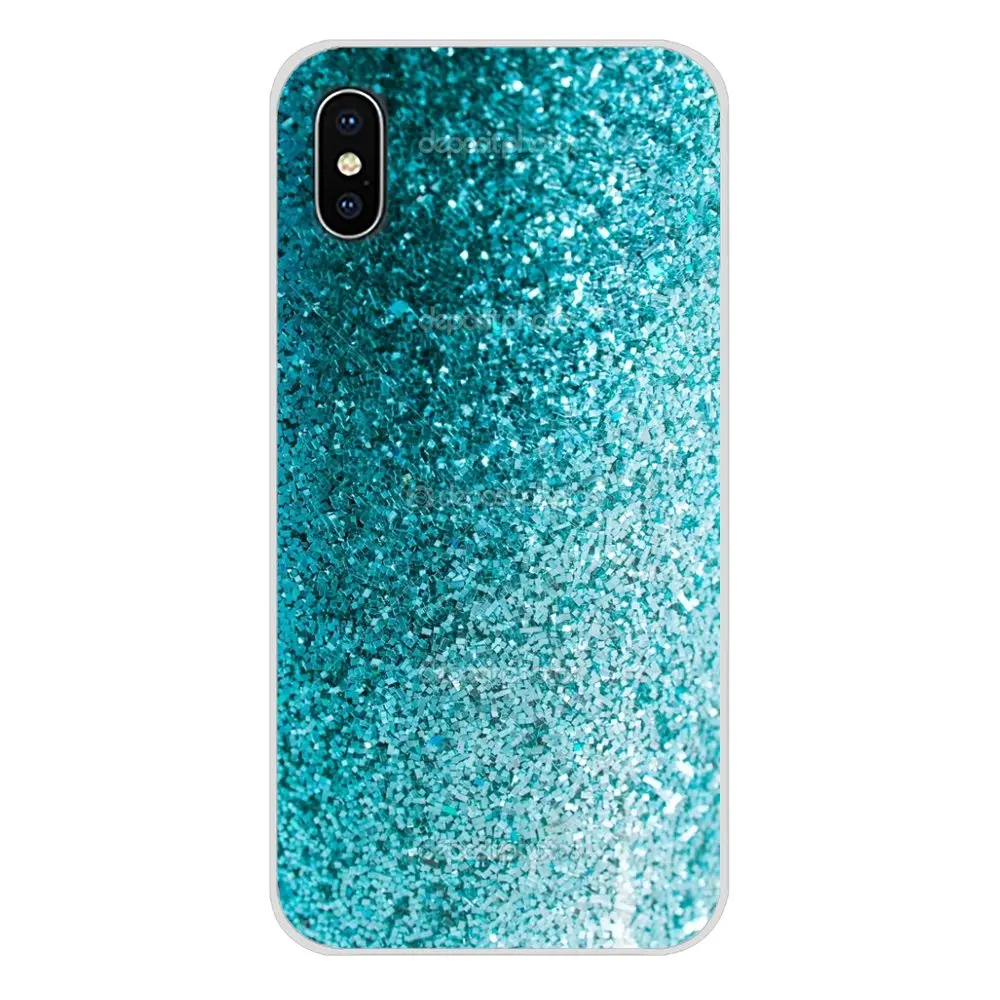 Изумительные Синие Блестящие чехлы для телефонов Samsung Galaxy S4 S5 MINI S6 S7 edge S8 S9 S10 Plus Note