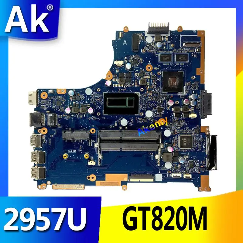 

AK PU551LD Laptop motherboard For Asus PRO551L PU551LD PU551LA PU551L P551L Mainboard test ok 2957U REV2.0 GT820M