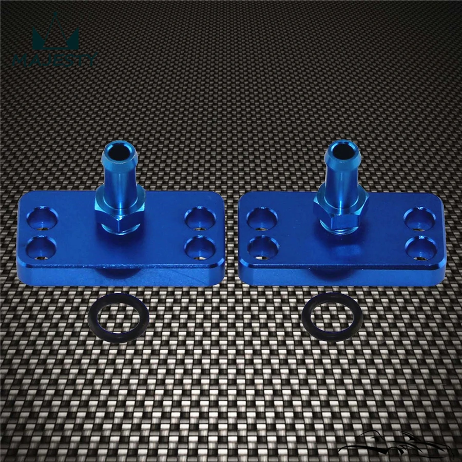 2 шт. автомобильный топливный рельсовый адаптер с хвостом 6 мм Подходит для Honda Civic