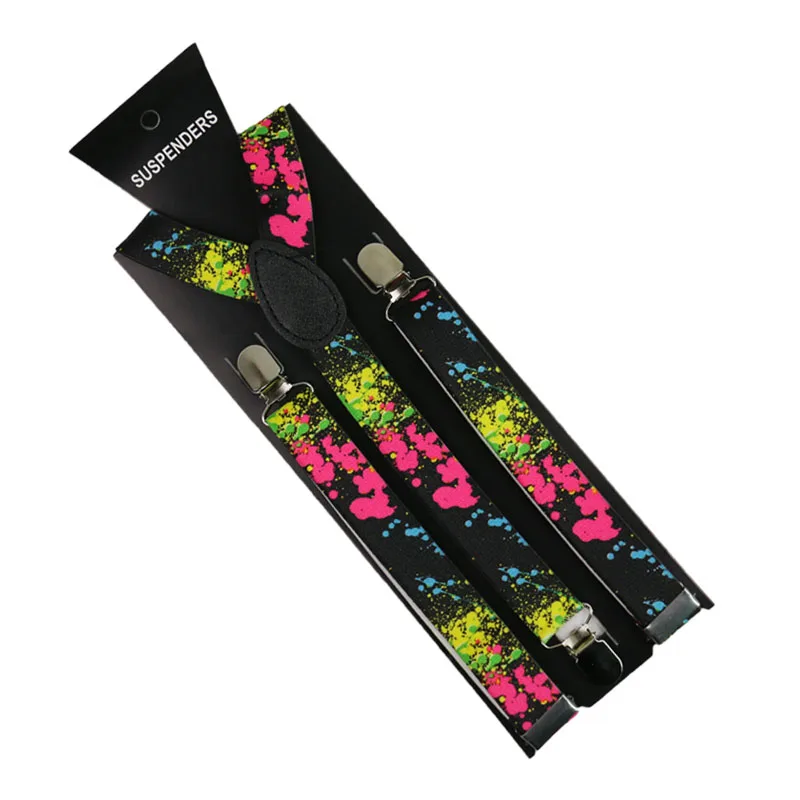 Подтяжки регулируемые для мужчин и женщин модные эластичные с Y образной спинкой