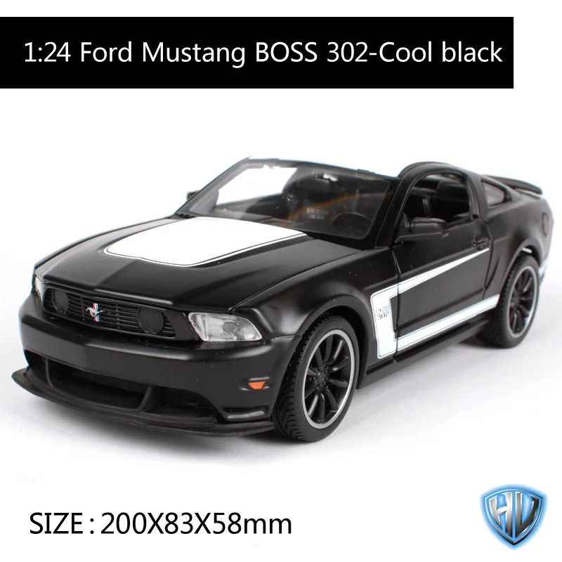 Maisto 1:24 mustang boss 302 автомобиль литье под давлением для ford охлаждение черный