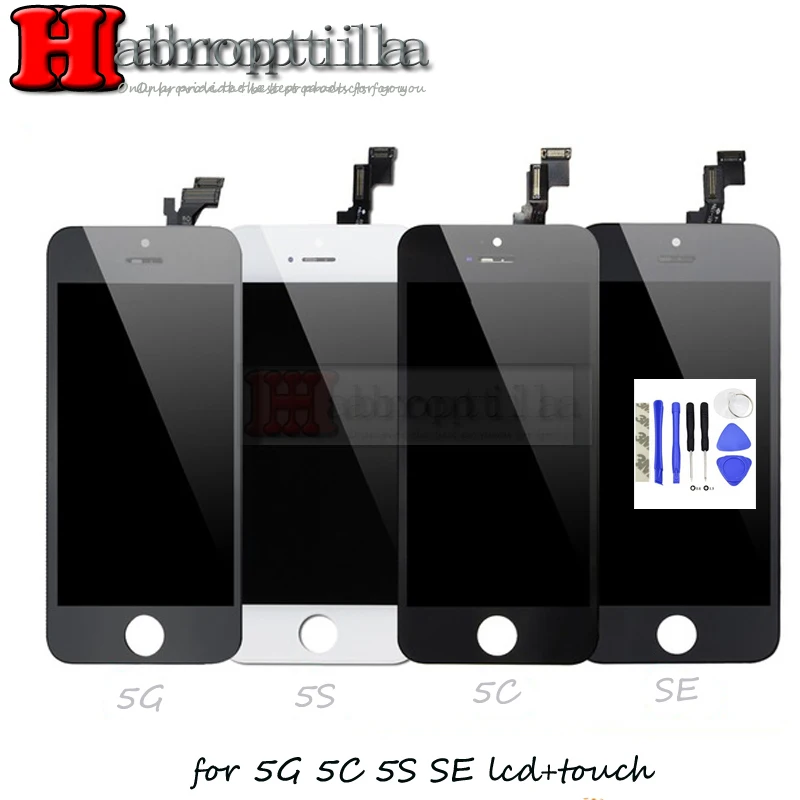100% Высокое качество AAA Дисплей для Apple iphone 5/5g/5C/5s ЖК дисплей с хорошее планшета