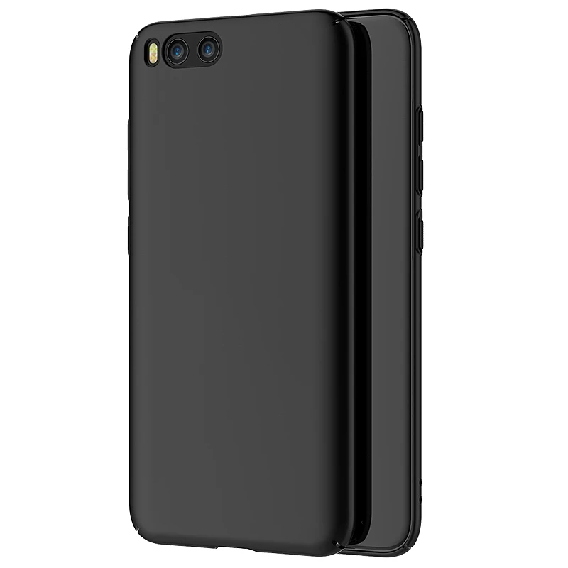 black Для xiaomi mi 6 Чехол mi 6 чехол задняя крышка MOFI для xiaomi 6 Чехол PC capa coque funda розовое золото синий полное покрытие 5,15" - Цвет: black
