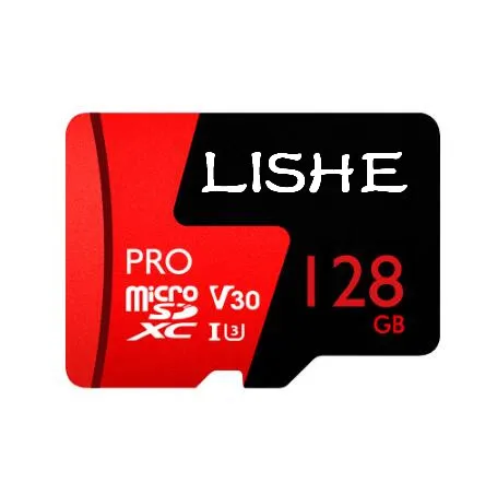 Высокая скорость LISHE Micro SD Card 64 ГБ 128 Class 10 U3 карты памяти TF флэш Microsd для