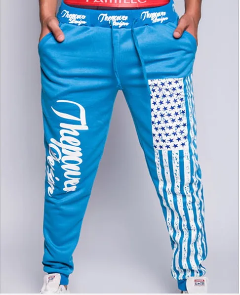 Шаровары новая мода 2016 повседневная одежда брюки с заниженной мотней мужские