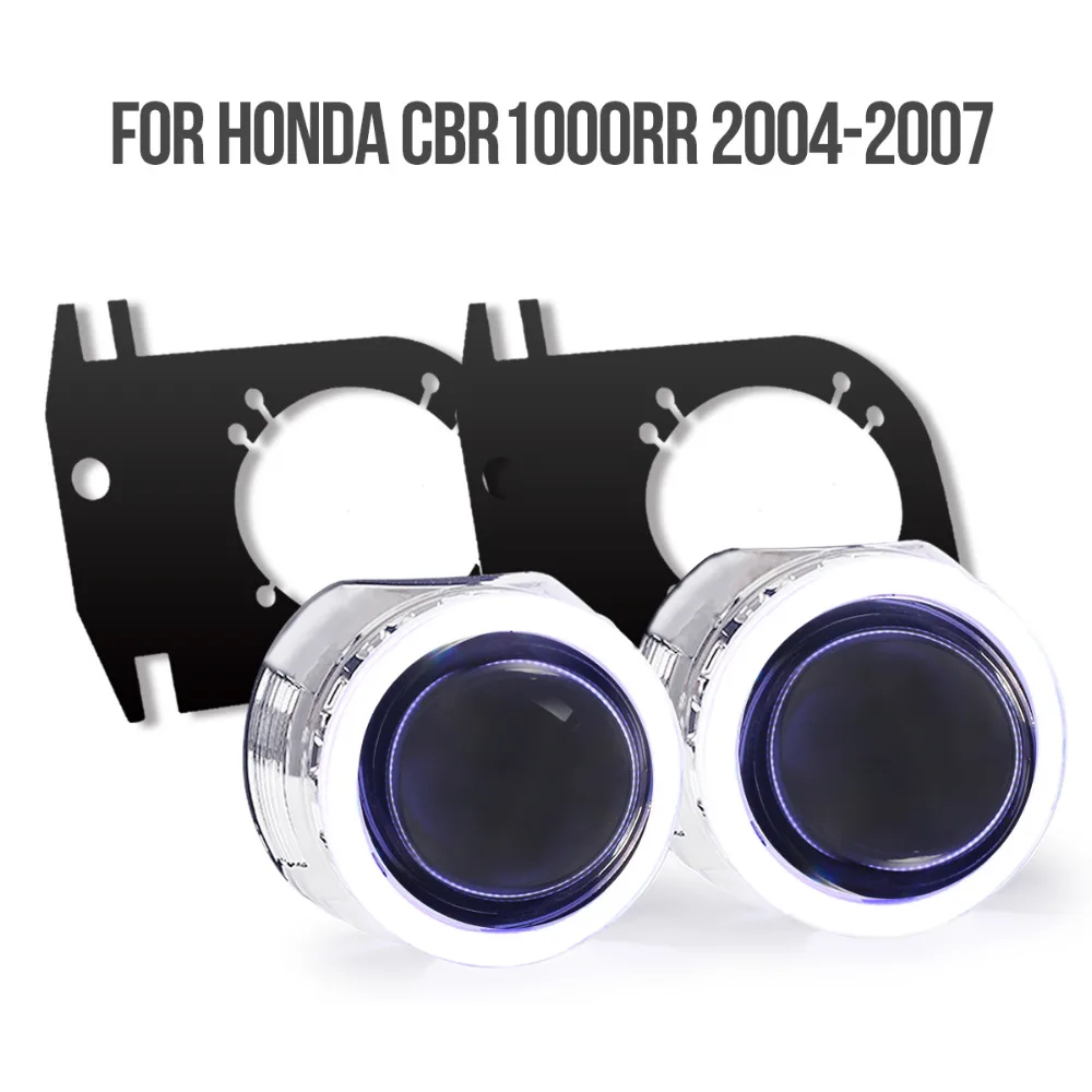 KT фар подходит для Honda CBR1000RR 2004-2007 светодиодный Ангельские глазки мотоцикла HID