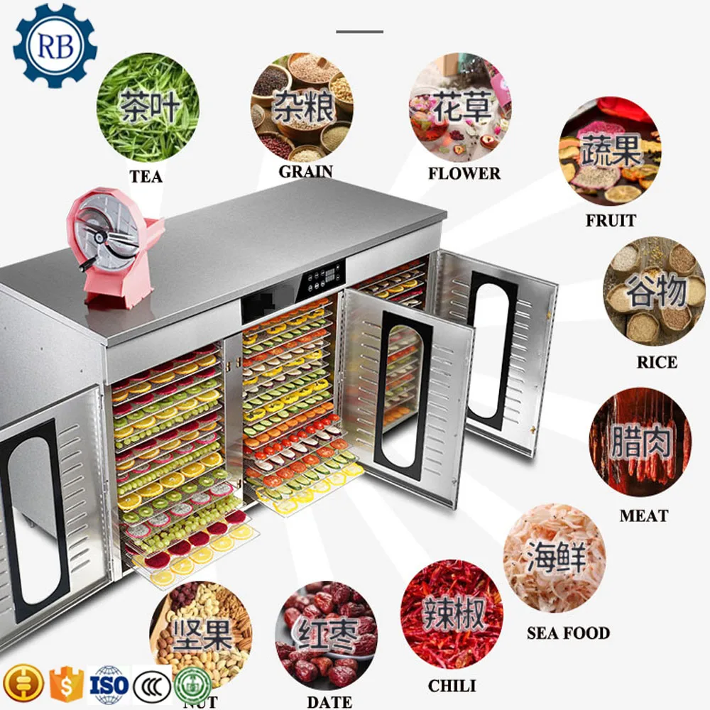 Большой 48 слоев промышленный Коммерческая сушилка овощей и фруктов еда