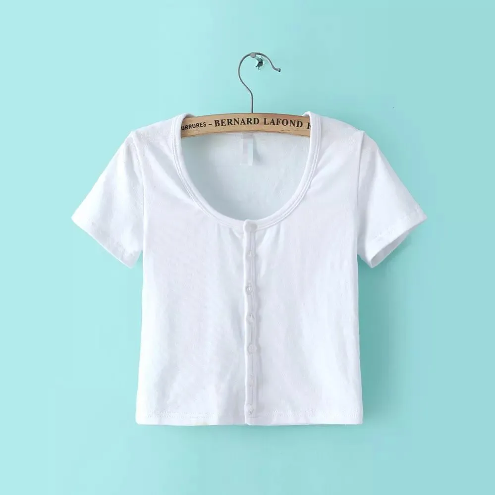 

women full cotton t-shirts short sleeve tees
