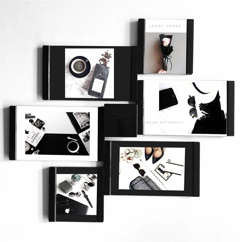 

Multi-frame Picture Frames White Photo Frames Home Decor Transparent Multifunctional Collage Photo Frames Set With Suction Cube