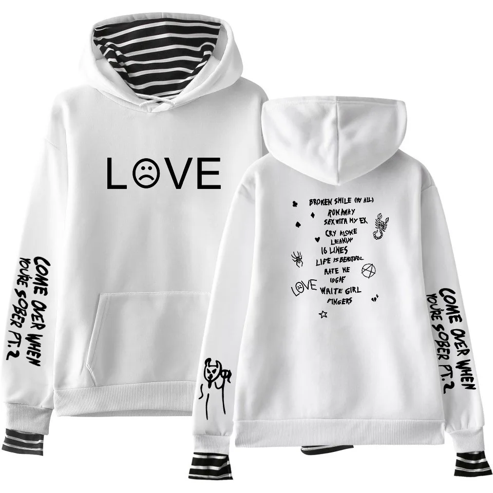 Lil Peep Love толстовки с капюшоном певица для женщин мужчин Кофты Уличная Harajuku