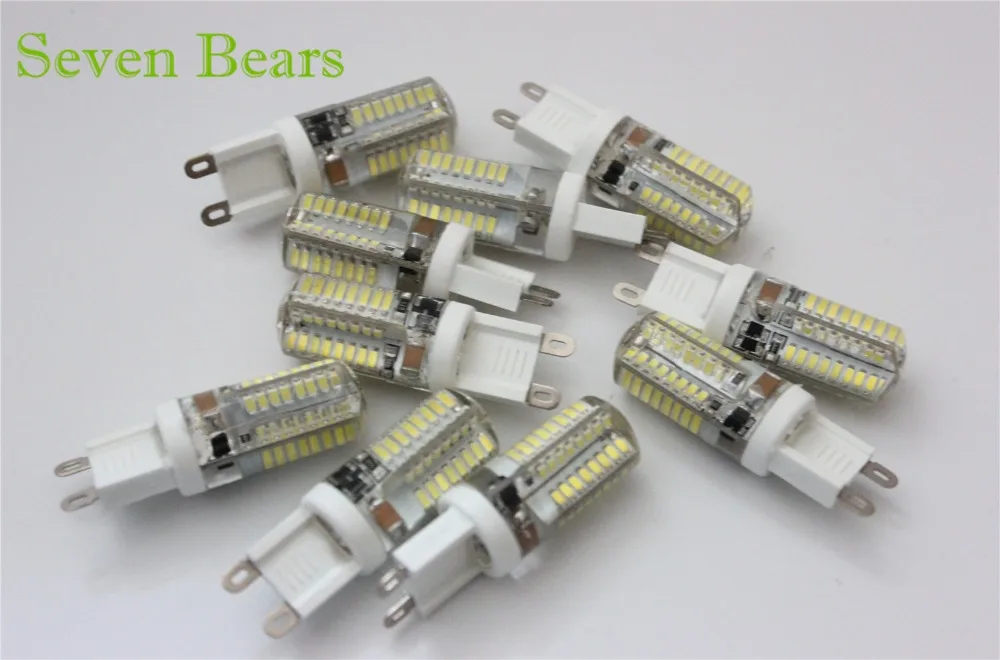 3 Вт Светодиодная лампа g9 220 В smd3014 64led подсветка кукурузная хрустальная люстра COB