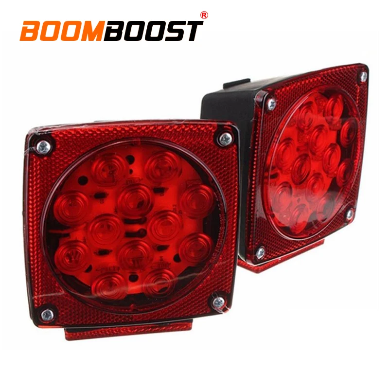 2 шт. светодиодный погружной квадратный прицеп задние печь светильник бесплатная