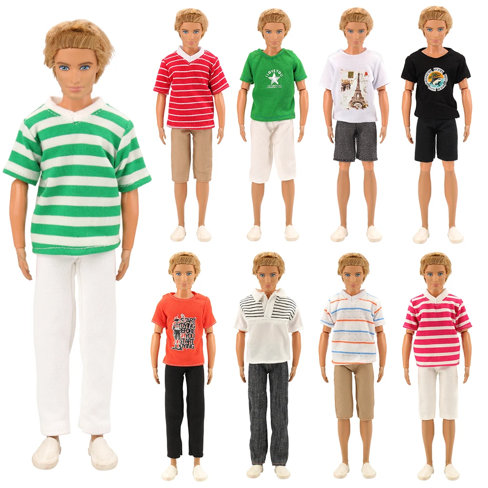 Новинка 3 предмета/партия случайный выбор кукла повседневная одежда футболка
