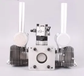 MLD 70CC двухцилиндровый газовый двигатель обновленная версия с новым CDI и новым металлическим тростником MLD70 для RC Самолет с бензиновым двигателем