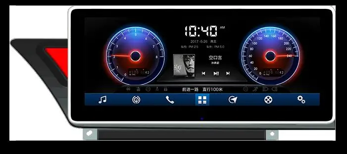 Мультимедийный плеер с радио стереозвуком и GPS навигацией для AUDI A4L 2017 2018 10 25 дюйма