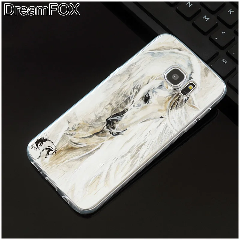 DREAMFOX M511 Мягкий ТПУ силиконовый чехол с изображением лошади для samsung Galaxy Note S 6 7 8 9 10