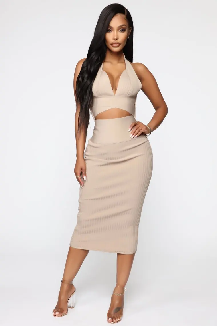 Новое летнее женское утягивающий бандаж комплекты платьев Vestidos комплект из 2