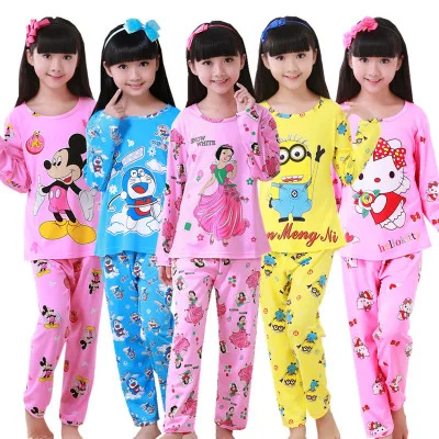 Лидер продаж Детские пижамные комплекты милая одежда для сна с героями