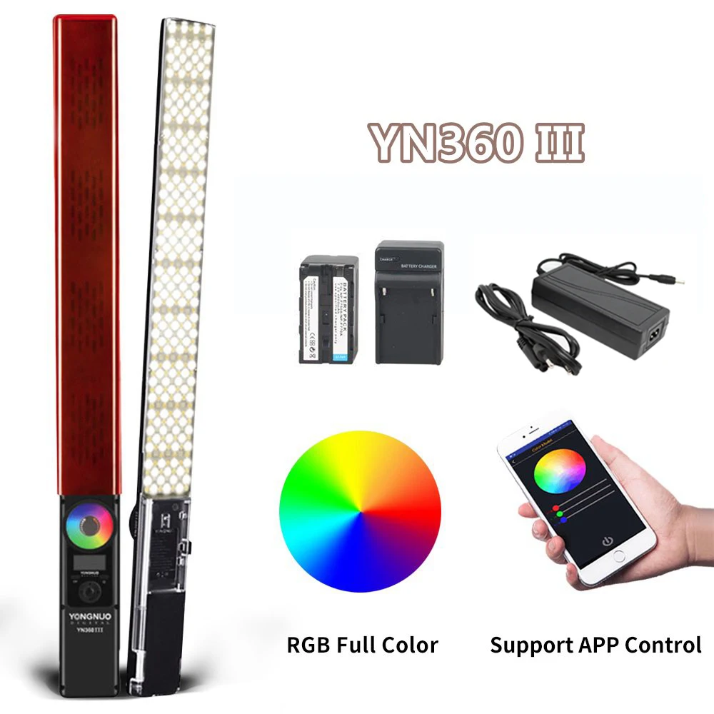 ONGNUO YN360 III YN360III двухцветный ручной светодиодный свет для видеосъемки сенсорная
