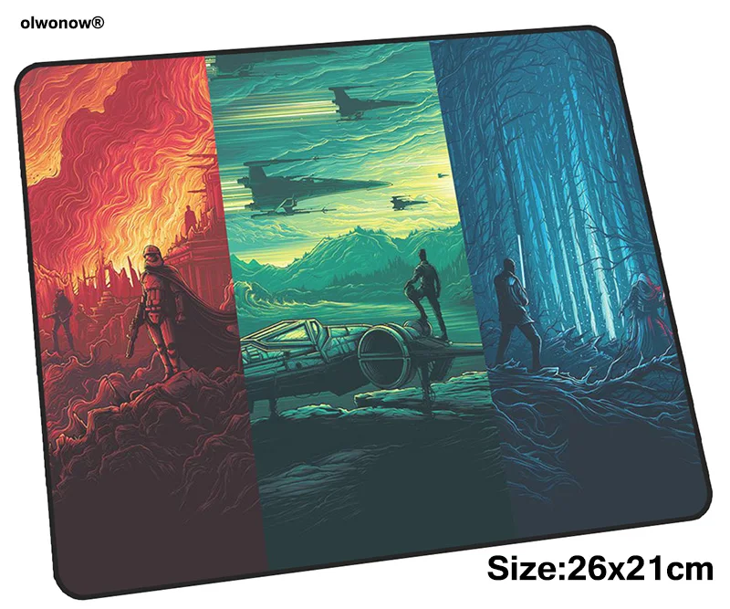 Коврик для мыши star wars, эргономичный, 26x21 см, HD украшенный принтом коврик для мышки