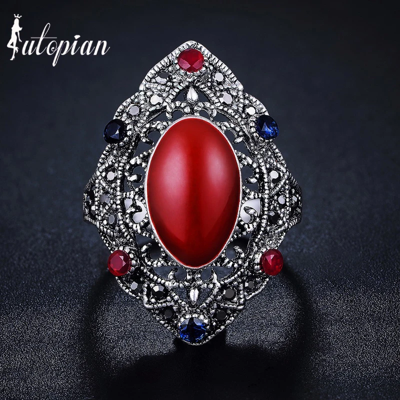 Iutopian Марка Новое Прибытие Старинные Ювелирные Изделия Античный Кольцо с