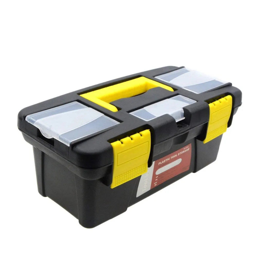 

Light-duty Toolbox Portable Plastic Storage Box Hand Tool Box with Lid Container for Small Storage Tools Hardware Part Organizer