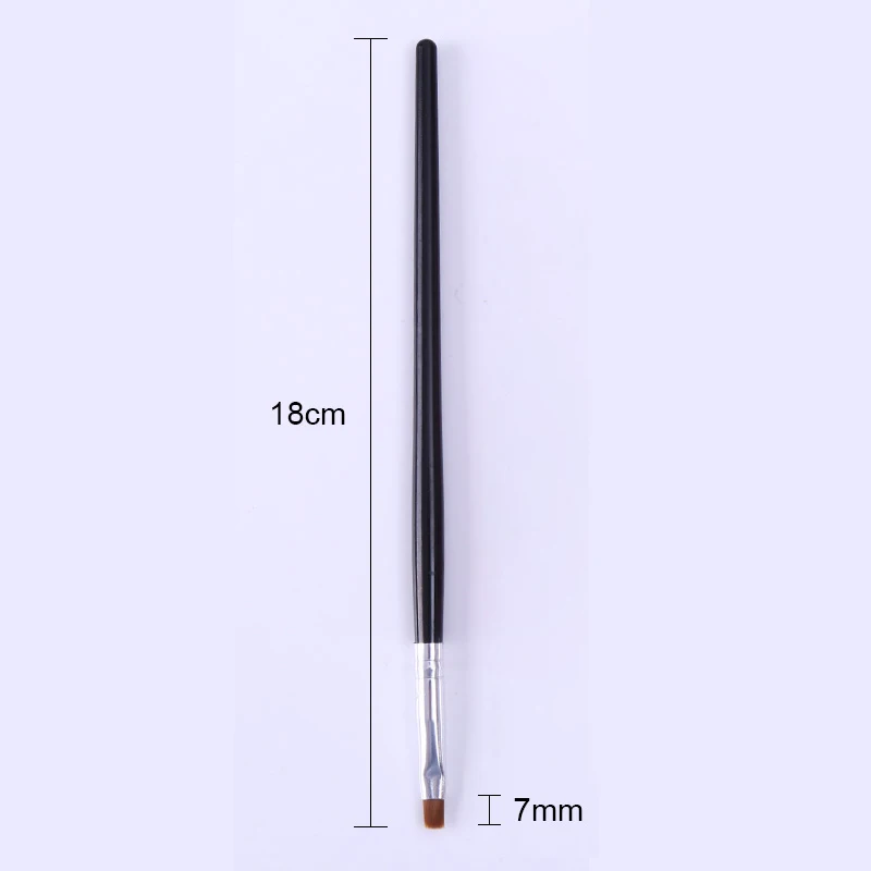 1 шт. ручка для рисования ногтей щетка очистки от пыли черная деревянная кисть