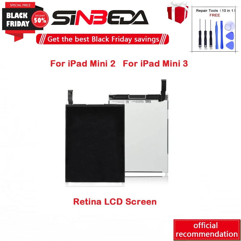 Sinbeda 2048*1536 дисплей для iPad Mini 2/3 2nd/3rd A1489 A1490 A1491 7 9 &quotЖК retina экран Замена Pantalla