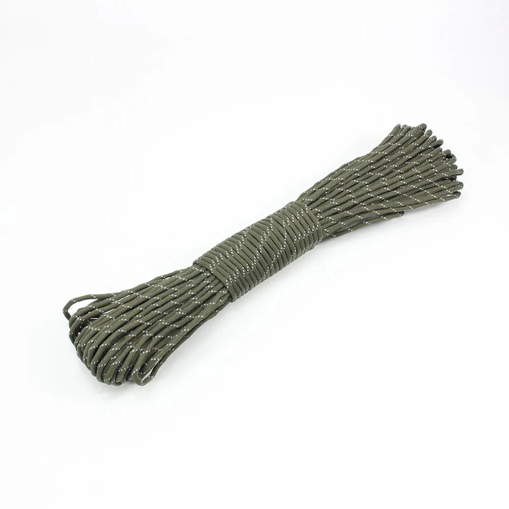 Отражающий светильник Paracord 101ft диаметр. 4 мм 7 ядер для скалолазания веревка для кемпинга инструмент для выживания парашютный шнур для одежды походный Паракорд