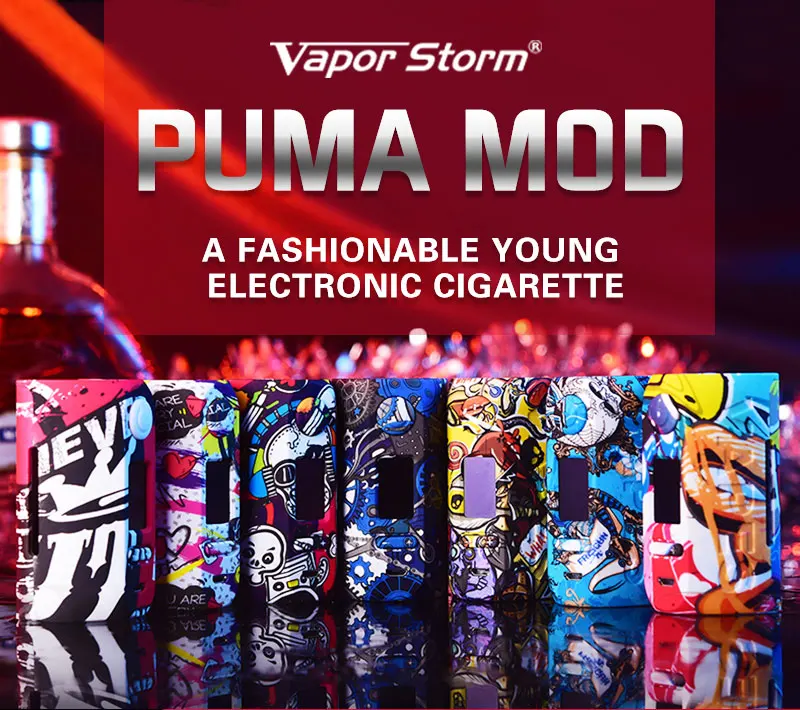 Vapor Storm Storm230 Bypass 200 Вт VW TC Box Mod Vapes модный мод с поддержкой двойной батареи 18650 электронная Сигарета RDA RBA RDTA