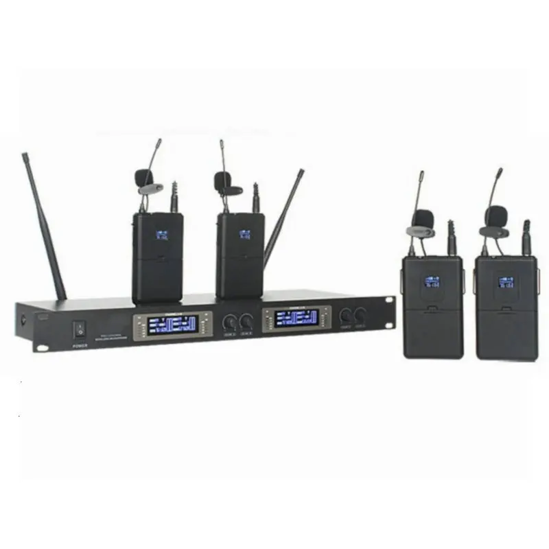 

Free shipping Wireless 4 Lapel Microphone UHF Wireless Microphone