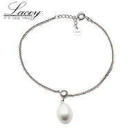925 streling silver chain pearl bracelet natural freshwater pearl bracelets for women fashion real pearl bracelet jewelry