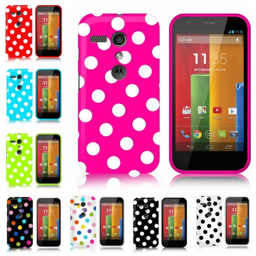 Распродажа мягкий резиновый чехол из ТПУ в горошек для motorola Moto G dvx xt1032 чехлы