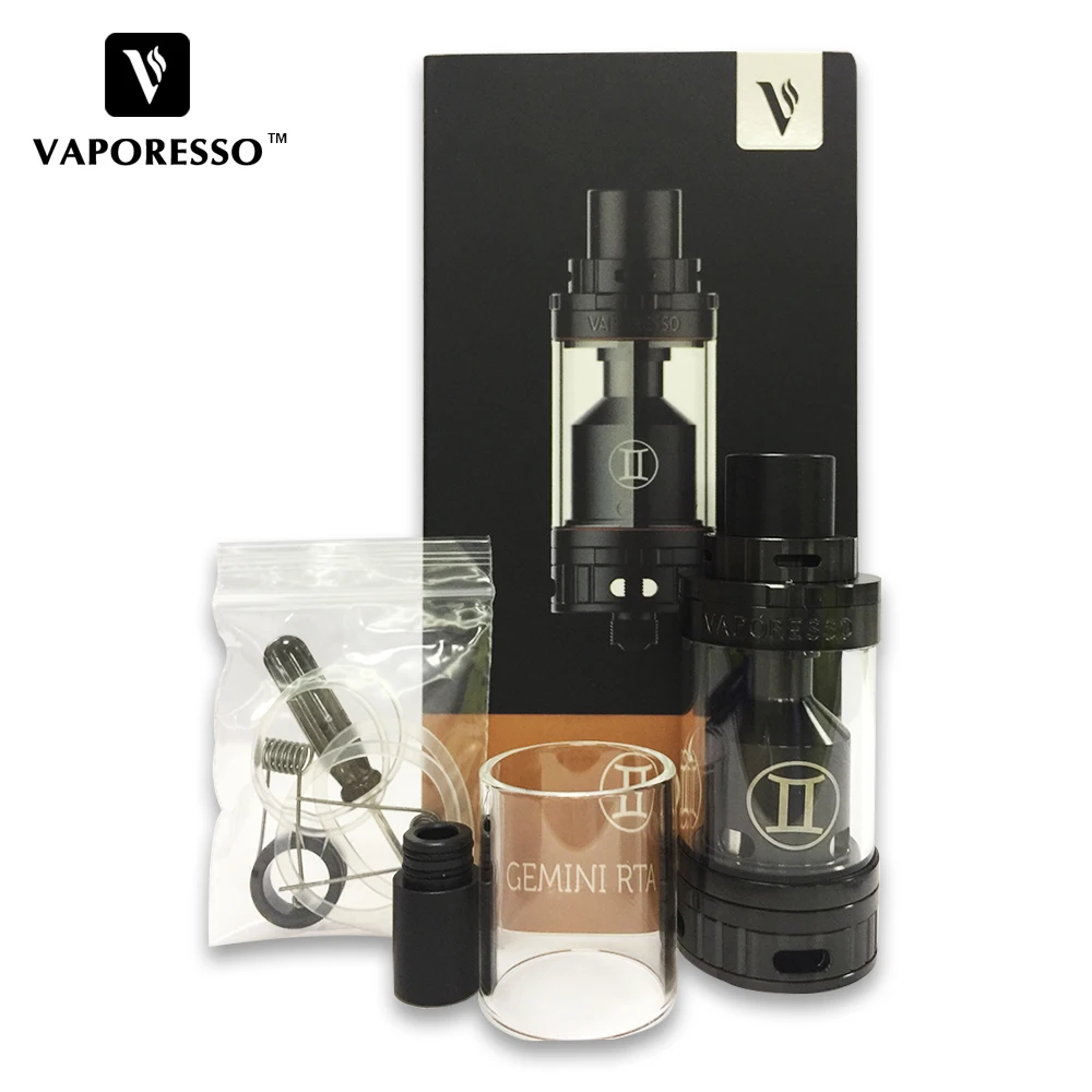Оригинальный Vaporesso GEMINI RTA мега Танк 4 мл электронная сигарета распылитель Clapton