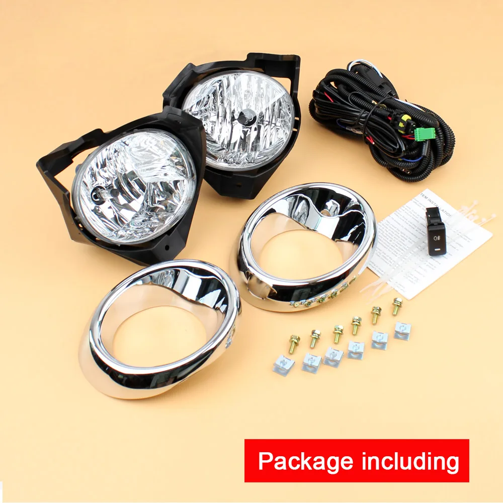 fog light set 1 пара Автомобильная 12В противотуманная фара в сборе с туман светильник крышки и провода Реле Переключатель для TOYOTA Prius 2010 2011 2012 - Цвет: fog light set