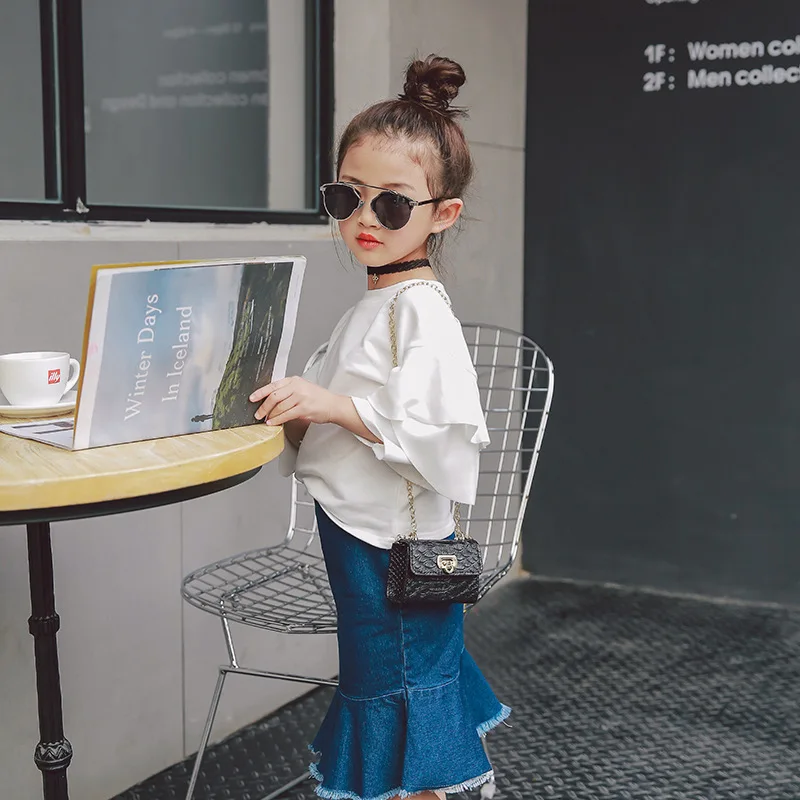 Рубашки для девочек новинка весны корейские Удобные Модные топы маленьких