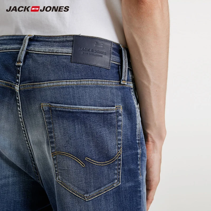 JackJones Для мужчин осенне-зимнее зауженное Стрейчевые узкие джинсы J | 218332501 Мужская