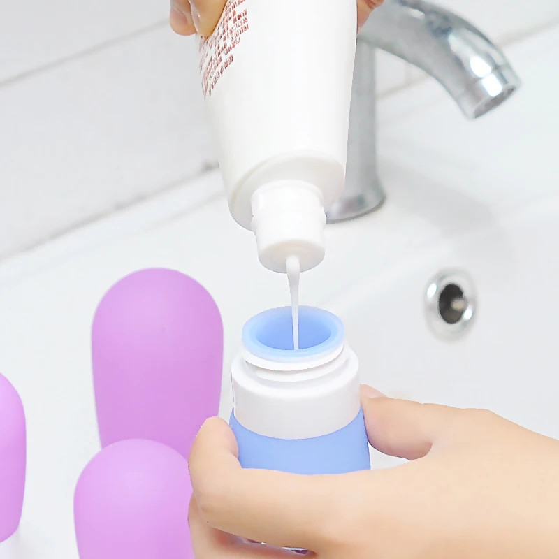 1 шт. Силиконовые Бутылочки для шампуня кондиционера лосьона туалетных
