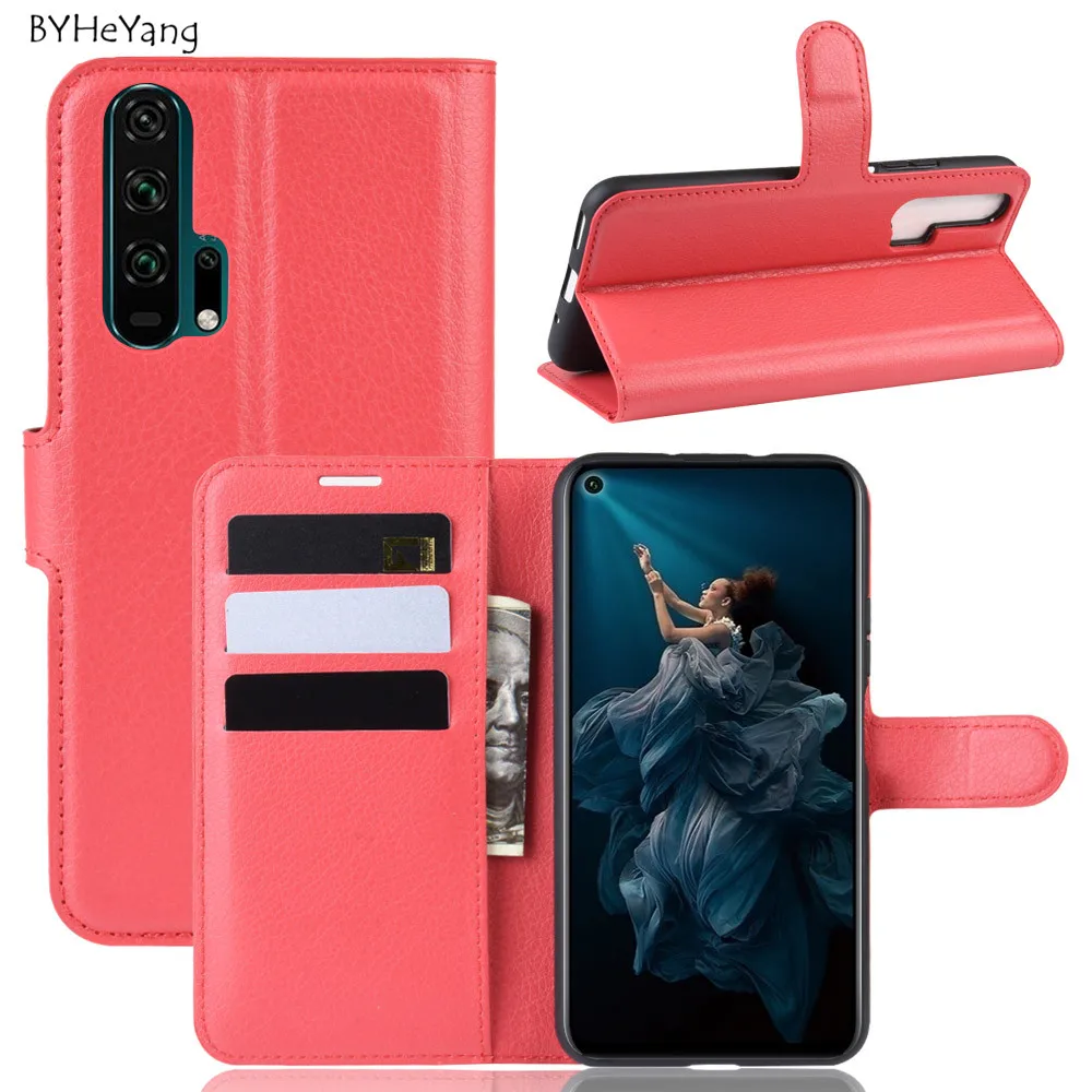 Для huawei Honor 20 чехол Honor 20 Pro чехол кожаный бумажник чехол держатель для карт Телефон Coque черный Чехол-книжка для huawei Honor20 Pro