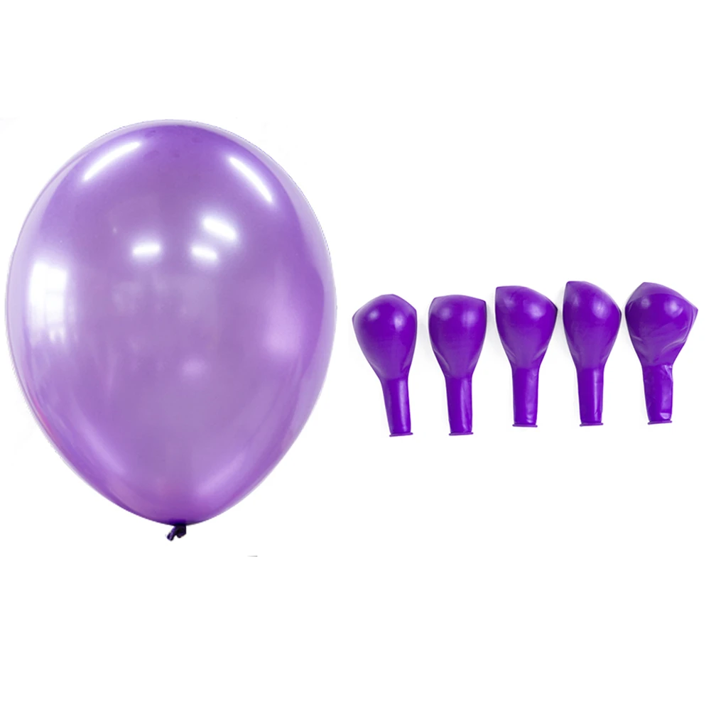 Purple 15 шт. 12 дюймов Свадебные украшения чистый белый латексный воздушный шар с днем рождения вечерние свадебные декорации Аксессуары для мероприятий - Цвет: Purple