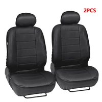 universal car seat cover black breathable pu leather airbag compatible fit for all car suv truck car seat protector