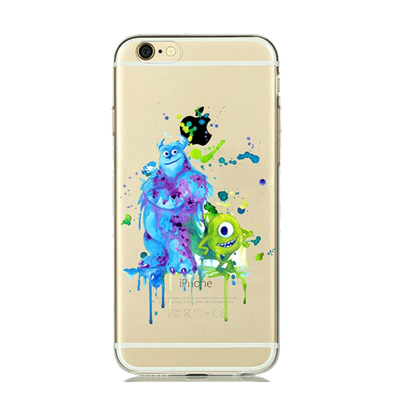MONSTER Милый силиконовый чехол Минни Маус для iPhone SE 5S 6s 7 8 Plus 7Plus 8 Plus чехол Белоснежка Русалка для iPhone8 iPhone7 Capinha - Цвет: MONSTER