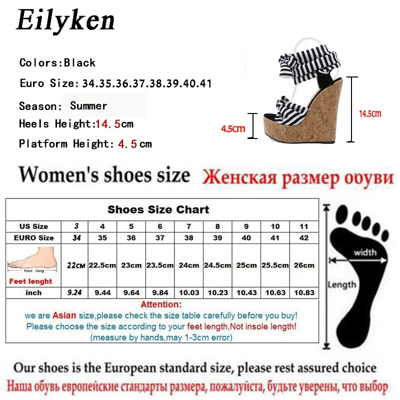 Eilyken/Новинка года; Дизайнерские летние римские сандалии из хлопчатобумажной ткани; Высококачественная обувь на танкетке и высоком каблуке; пикантная женская обувь на платформе с открытым носком